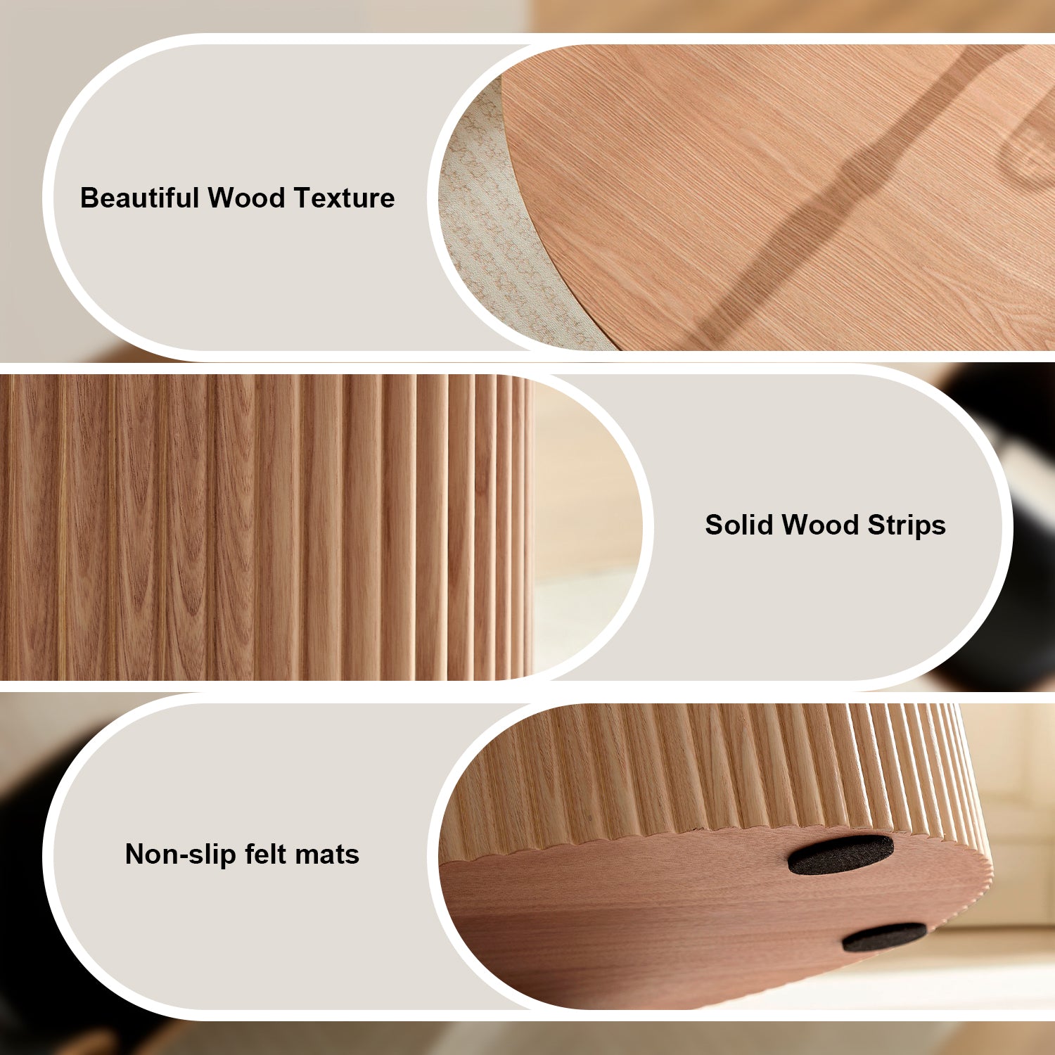 47,24 Inch Mdf Dining Table For Dining Room Round Dinner Tables Mid Century Modern Table Oak Oak Mdf