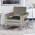 Arm Chair Grey Velvet