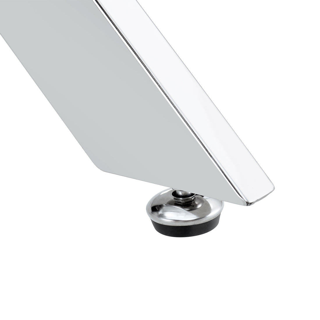 F 1539 18090 Trpl Lc Only Table Legs Silver Metal