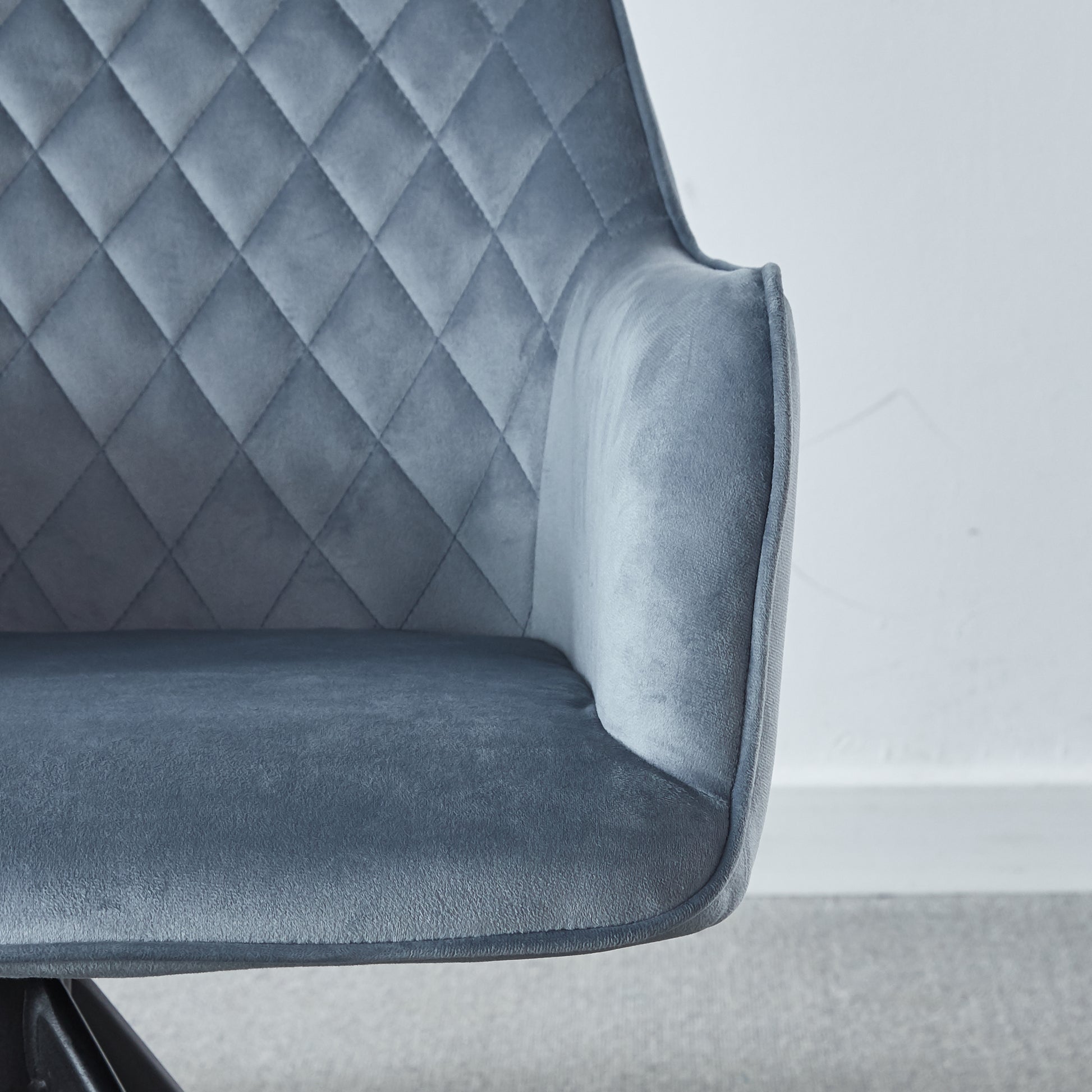 Accent Chair, Dining Chair Upholstered Backrest Seat Chairs For Home Kitchen Living Rooms Velvet Upholstered Contemporary Vanity Chair Blue Velvet