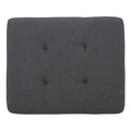 Storage Ottoman Dark Gray Fabric