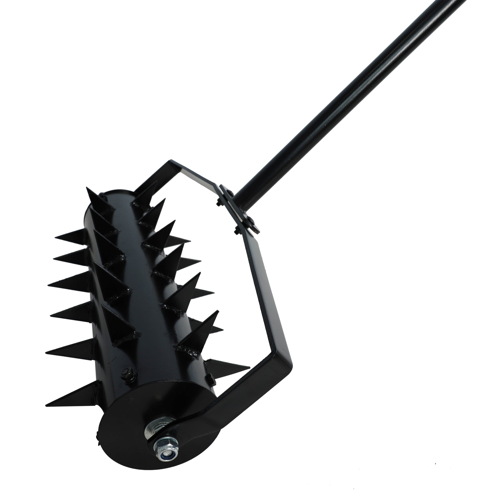 Lawn Aerators, Gardens, Yards, Loose Soil In Farmland,Gardening Lawn Aerator Tool, Upgraded Heavy Duty Aerator Lawn Soil Penetrator Spikes, For Garden Grass Patio Yard. Black Iron