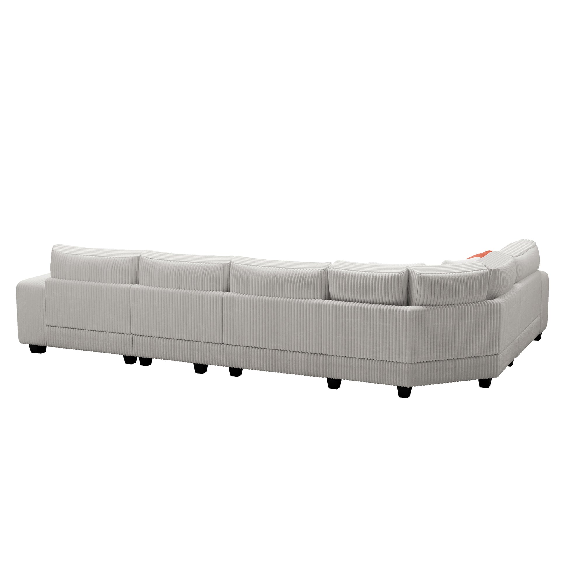 Modular Sectional L Shaped Sofa With Armrest Wooden Frame Locker, Stylish And Comfortablecream Style, Beige Beige Primary Living Space Soft Modern Wood 5 Seat