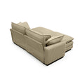 Two Seater Theater Sofa With 2 Footrest, 2 Seater Sofa With Ottoman For Small Living Spaces,Tan Corduroy Tan Corduroy 2 Seat