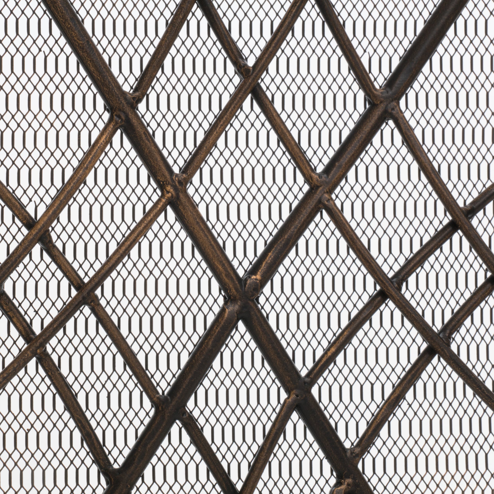 Kingsport Fireplace Screen Black Gold Iron