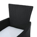 Malta Dining Chair Set Of 2 Black Wicker