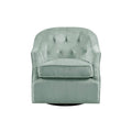Calvin Swivel Chair Light Blue Solid Wood