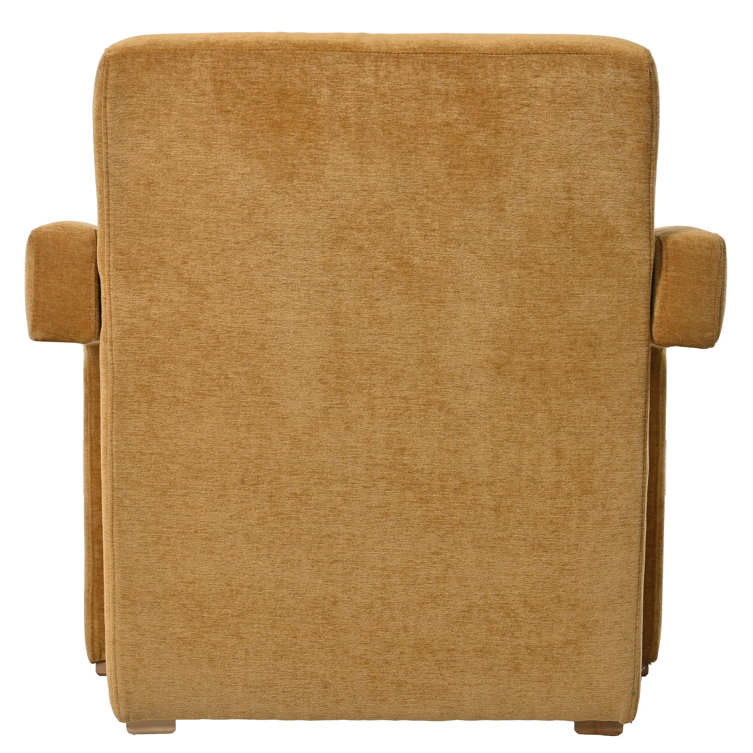 Mirod Sleek Right Angle Armrests, Ergonomic Lumbar Support, Square Wooden Block Legs, Inclined Seat For Comfort, Artistic Statement Piece For Living Room,Bedroom And Study Yellow Chenille