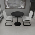 Black Circular Dining Table, 31.5 