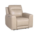 Doncella 3 Piece Power Reclining Living Room Set Beige Beige Wood