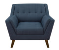 Browning Blue Accent Chair Blue Foam Engineered Wood