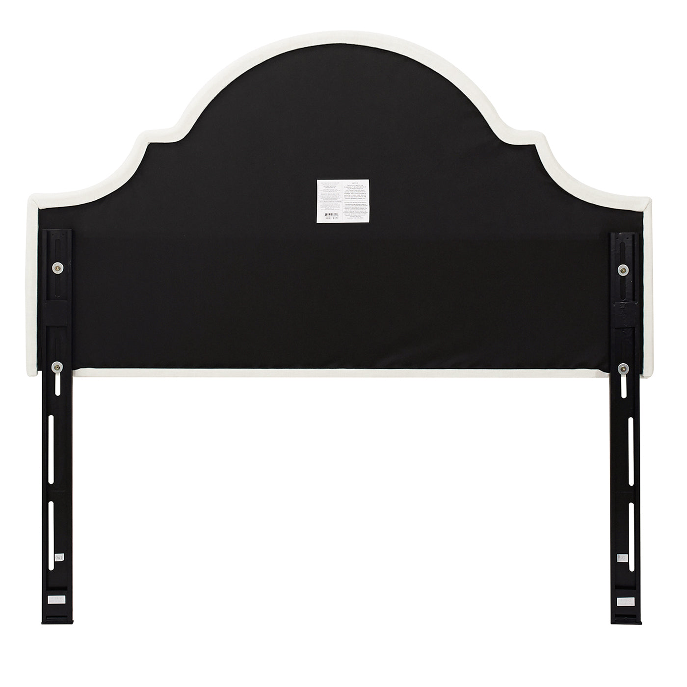 Catherine Upholstered Queen Headboard, Antique White Woven Antique White Foam Fabric