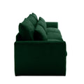 3 Seater Deep Seat Couches For Living Room, Wide And Deep Seat Comfy Living Roo Sofas With 3 Waist Pillows, Green Corduroy Green Corduroy 3 Seat