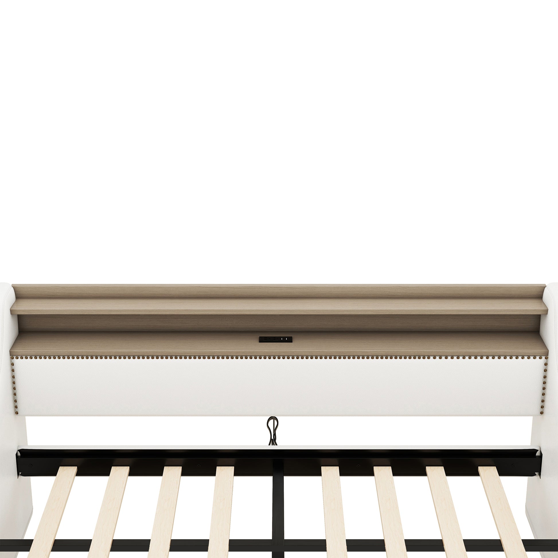 Twin Size Daybed With Drawers, Upholstered Daybed With Charging Station And Led Lights, White Old Item W1580S00021 Twin White Pu Leather