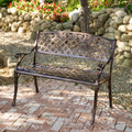 Tahoe Cast Bench Copper Aluminium