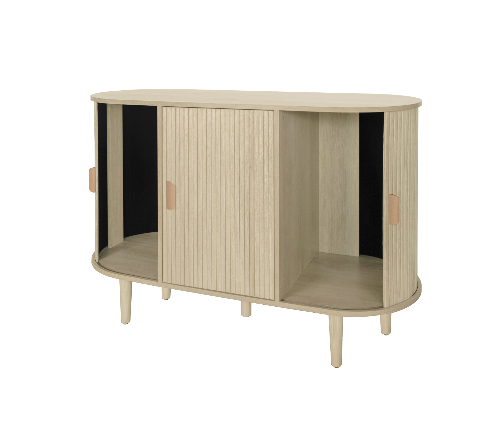 3 Door Buffet Cabinet,Large Storage Accent Cabniet With 3 Door,Sideboard Cabniet For Living Room, Entryway, Hallway, Office Kitchen And Dining Room Freestanding 3 4 Spaces Natural Sliding Doors Modern Mdf