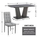 Modern Dining Table, Dining Room Table With 63