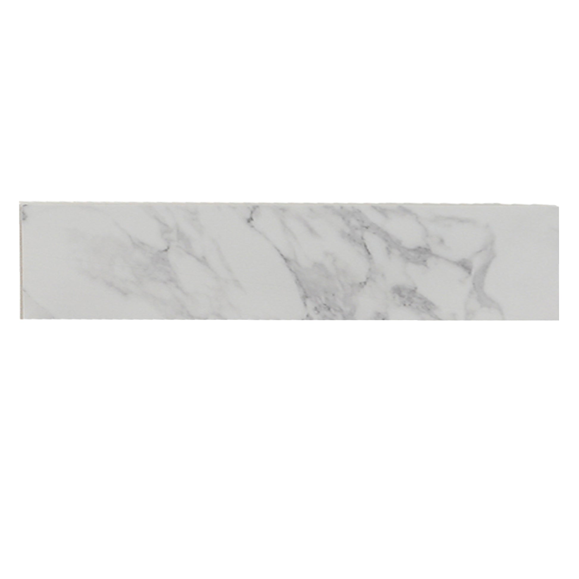22" X 4" Bathroom Sink Side Splash, Size For Bathroom Vanity Sink Top, Engineered Marble Stone Side Splash, Bianco Carrara Wenato Color White Bathroom American Design Sintered Stone