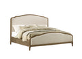 Ludin Brown King Upholstered Bed King Brown Foam Solid Wood