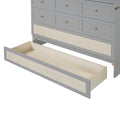Full Size Murphy Bed With Large Drawers,Gray Full Gray Plywood