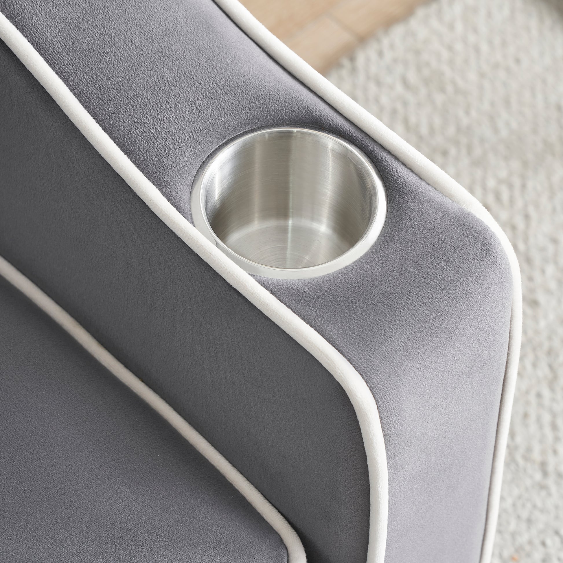 1 Versatile Foldable Sofa Bed In 3 Lengths, Modern Sofa Sofa Sofa Velvet Pull Out Bed, Adjustable Back And With Usb Port And Ashtray And Swivel Phone Stand Dark Grey Dark Gray Light Brown Velvet Wood Primary Living Space Cushion Back Light Duty