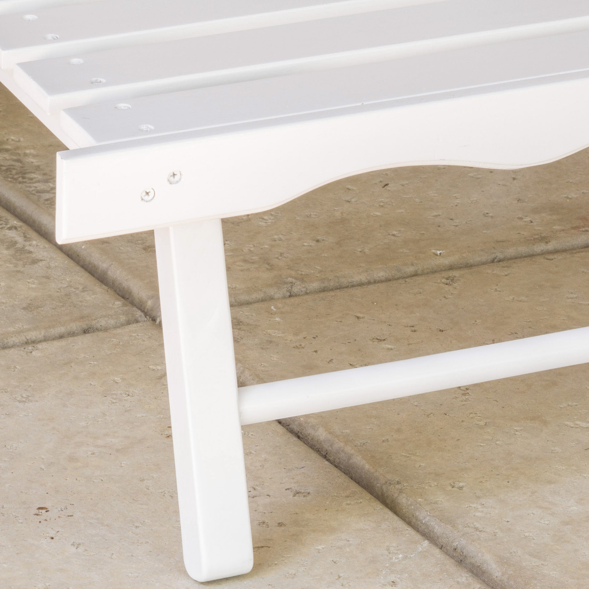 Malibu Reclining Adirondack Chair White Acacia Wood