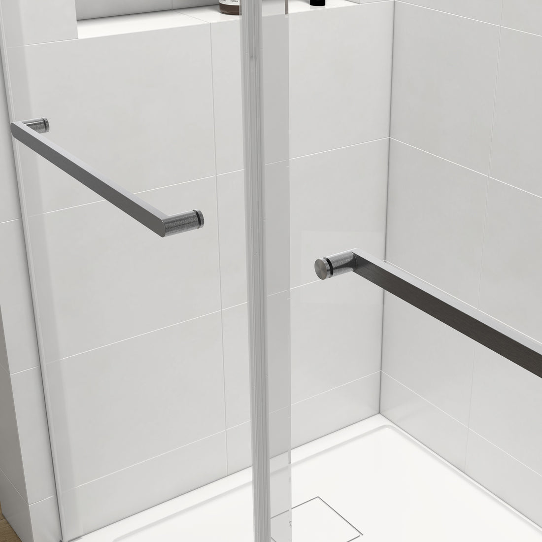 Shower Door Handle Only, 24D02P06 Chx Chrome Stainless Steel