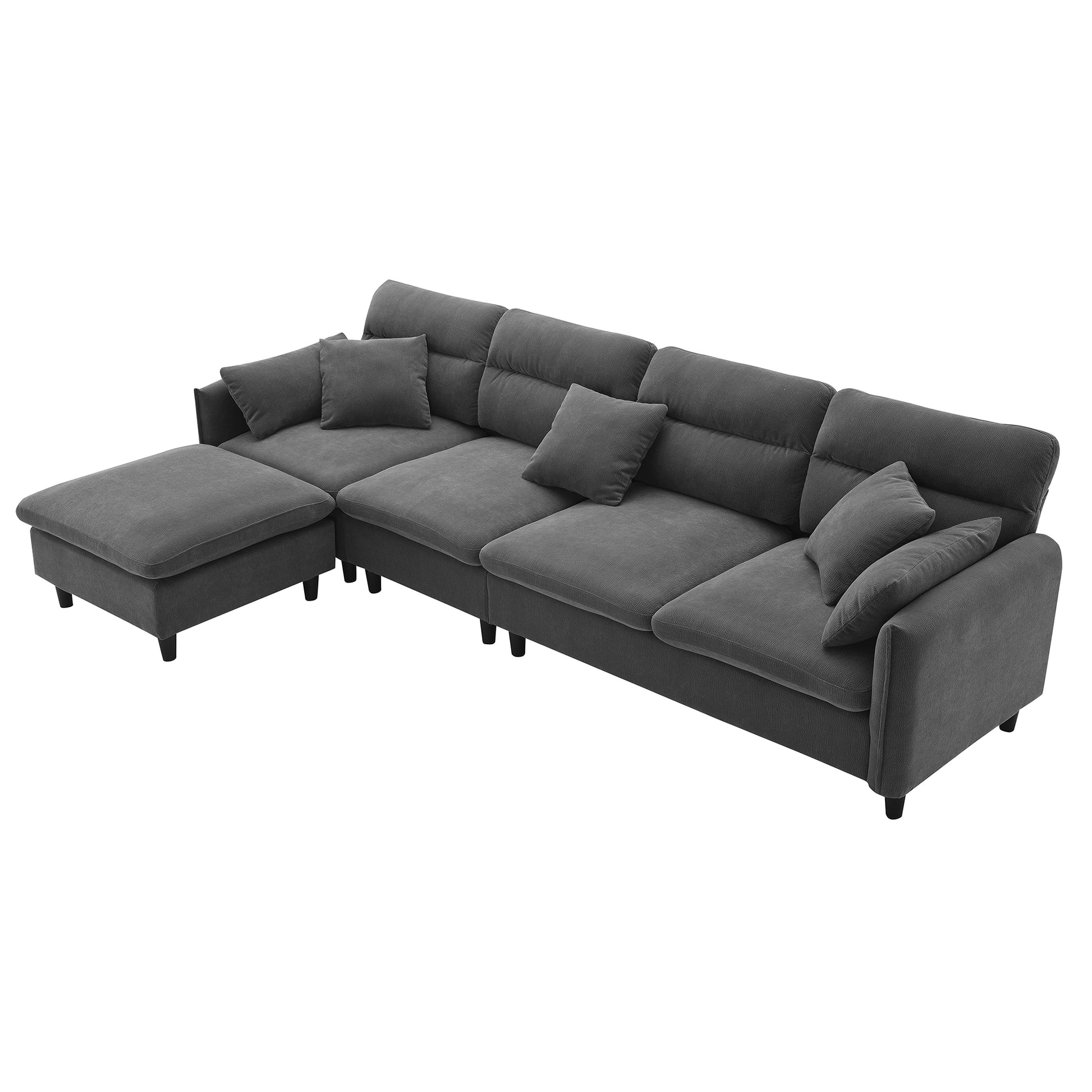 5003E Package Gray Chenille 1 Seat