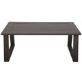 Colorado Outdoor Patio Furniture Brown Cast Aluminum Modern Rectangular Coffee Table Brown Aluminium Aluminum