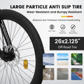 A26336 26 Inch Aluminum Frame Shock Fork Plus Shock Absorber 21 Speed Unisex Mountain Bike Black Orange Steel
