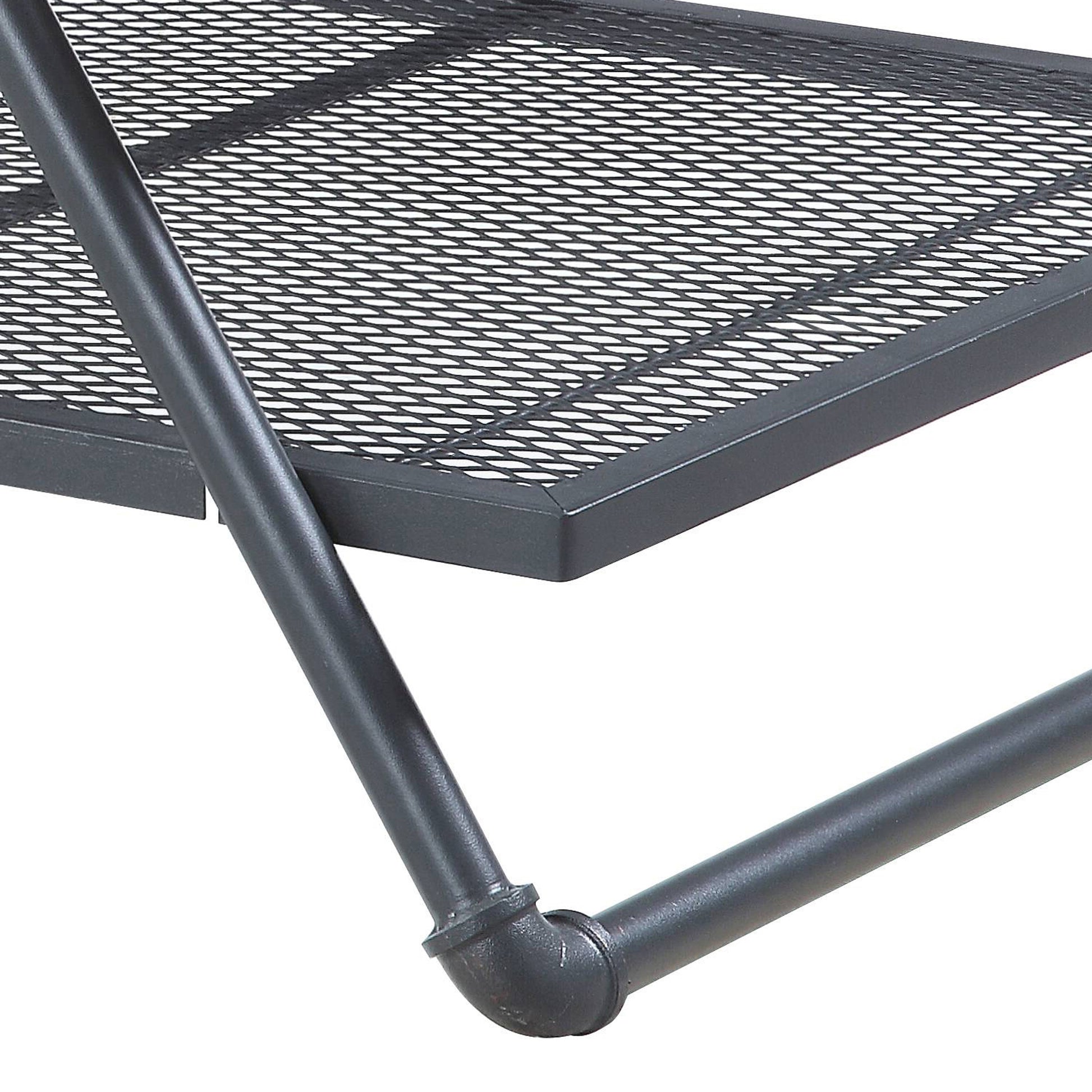 Oak And Sandy Grey 1 Shelf Coffee Table Oak Primary Living Space Shelves Rectangular Wood Metal Sled