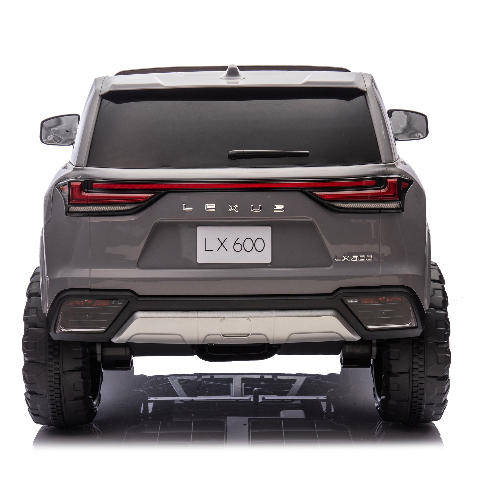 Licensed Lexus Lx600 24V Two Seater Kids Ride On Car W Parents Control,Seat Width 20 Inches,2Wd,Four Wheel Suspension,Bluetooth,Mp3,Music,Adjustable Volume,Power Display,Speeds 1.86 3.11Mph For Kids. Gray Polypropylene