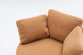 029 Teddy Fabric Swivel And Storage Chair With Back Cushion For Living Room,Khaki Khaki Primary Living Space Modern Foam Teddy