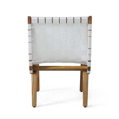 Charlotte Lounge Chair White Acacia Wood