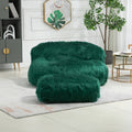 Coolmore Bean Bag Chair, Floor Sofa With Handle,Accent Sofa Chair With Ottoman For Gaming Reading Relaxing Emerald Emerald Foam Plush