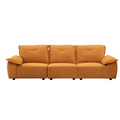 2239O Orange Fabric, Pillowcase Can Be Removed For Cleaning, Backrest Can Also Be Removed, Convenient And Easy To Care,Can Put The Living Room, Bedroom Orange Fabric 3 Seat