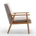 25.38'' Wide Classic Mid Century Modern Arm Chair, Light Camel Light Camel Microfiber