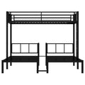 Twin Over Twin & Twin Bunk Beds For 3, Twin Xl Over Twin & Twin Bunk Bed Metal Triple Bunk Bed, Black Twin Black Metal