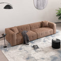 2297 Brown Sofa Brown Fabric 3 Seat