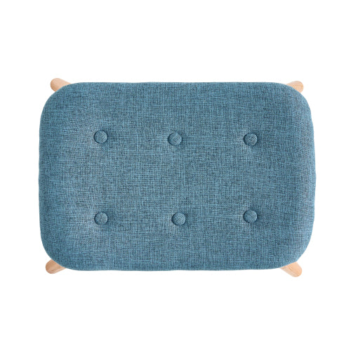 Contour Chair Set Blue Fabric