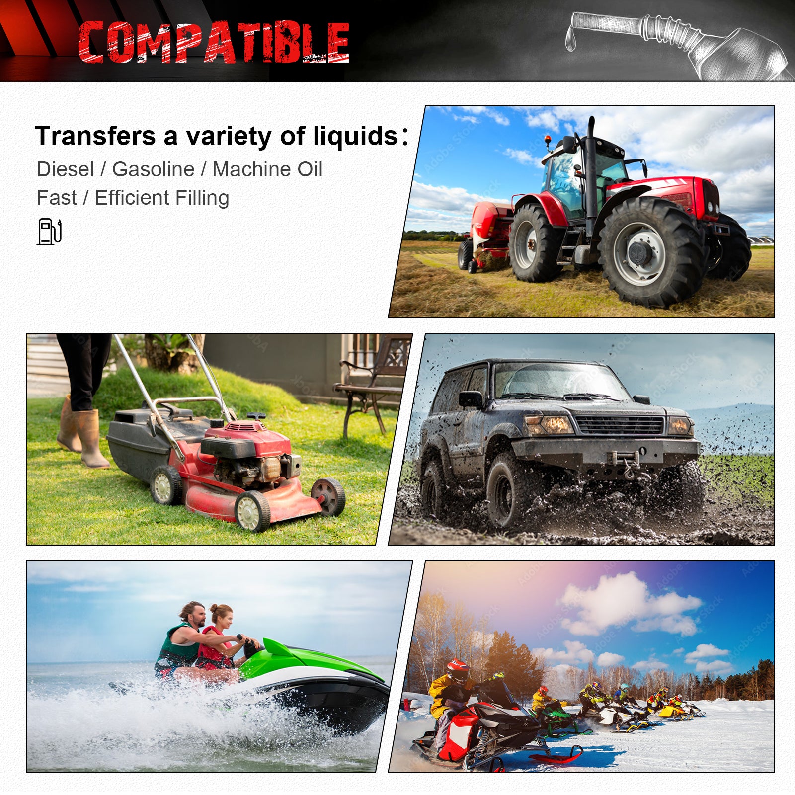 15 Gallon 57 L Gas Caddy With Wheels, Fuel Transfer Tank Gasoline Diesel Can,Fuel Storage Tank For Automobiles Atv Car Mowers Tractors Boat Motorcycle Red Red Hdpe