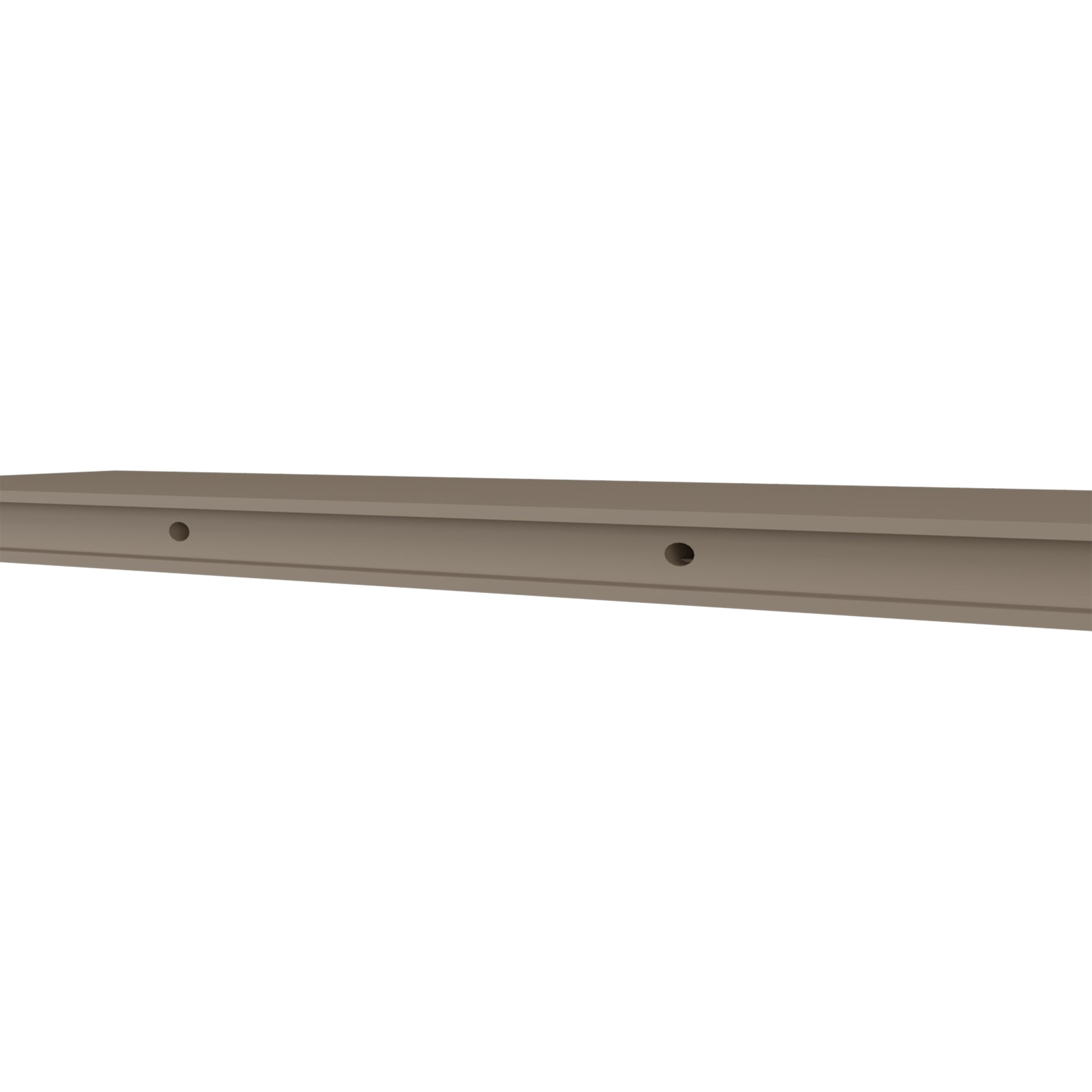 Greer Floating Shelf In Melamine X2,Taupe Taupe Minimalist,Modern Particle Board Melamine