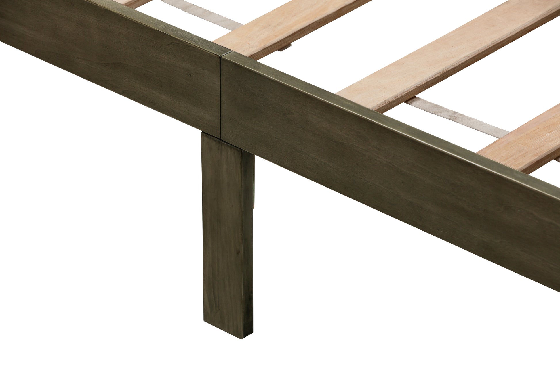 Twin Bed With Upholstered Headboard And Footboard, With Slats,Grey Twin Grey Bedroom American Design Pine