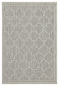 Sunshine Gc Har2006 Silver 7 Ft. 10 In. X 10 Ft. 3 In. Indoor Outdoor Area Rug Silver Polyester Polypropylene