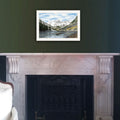 The Maroon Bells White Framed Wall Art For Living Room, Bedroom Wall Art Print For Home Decor By Billy Jacobs Multi Wood Paper