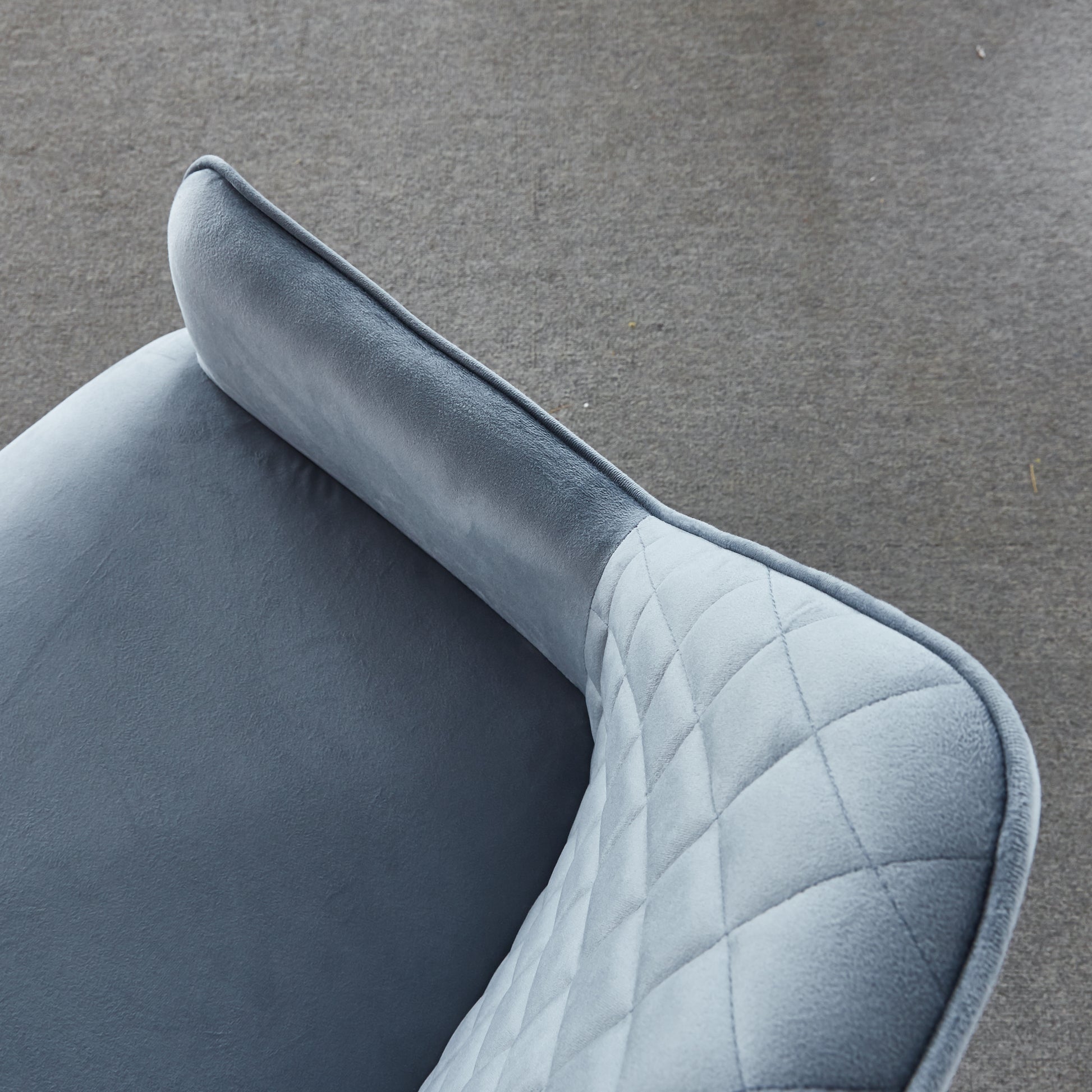 Accent Chair, Dining Chair Upholstered Backrest Seat Chairs For Home Kitchen Living Rooms Velvet Upholstered Contemporary Vanity Chair Blue Velvet