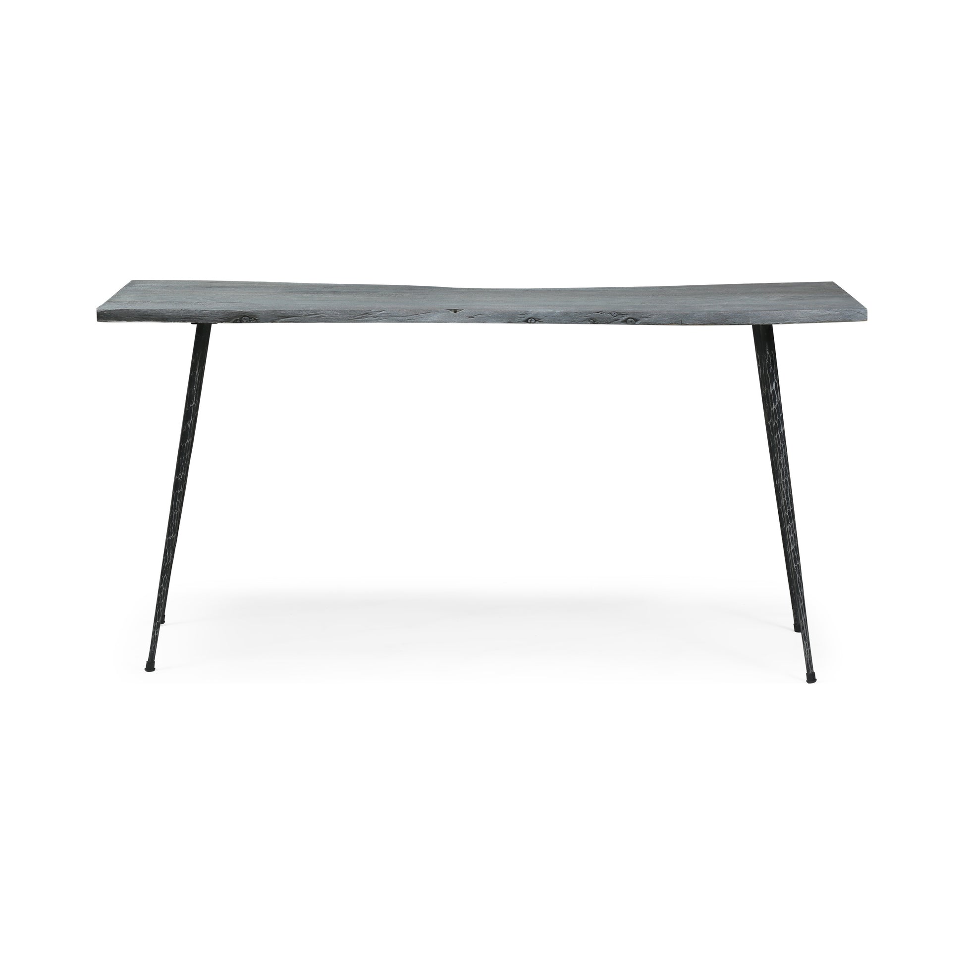 Console Table Grey Wood