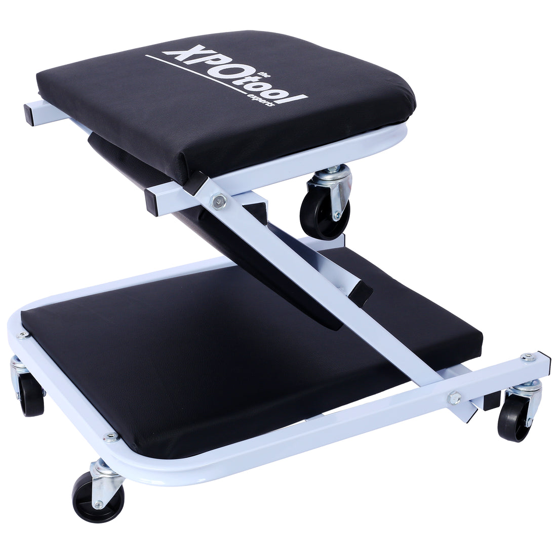 Mechanic Creeper, Garage Gift, 36" Z Creeper Seat, 2 In 1 Mechanic Gifts, 300 Lbs Capacity, Low Profile Creeper With 6 Pcs Wheels In Garage Shop For Fathers Day Tool Gift,Black Grey Black Steel