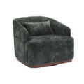 Coolmore Swivel Barrel Chair, Comfy Round Accent Sofa Chair For Living Room, 360 Degree Swivel Barrel Club Chair, Leisure Arm Chair For Nursery, Hotel, Bedroom, Office, Lounge Emerald Boucle Emerald Primary Living Space Foam Boucle