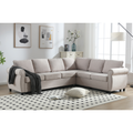 Arrived Sleeper Sofa, 2 In 1 Pull Out Couch Bed,6 Seater Sofa Bed, L Shaped Sleeper Sectional Sofa Couch,Riveted Sofa,104'' Large Combined Sofa Bed In Living Room, Beige Beige Polyester Wood Primary Living Space Medium Soft Cushion Back Modern Polyester